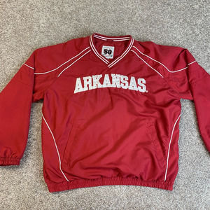 Arkansas Razorbacks Mens G-III 58 Sports Pullover Red Long Sleeve XL